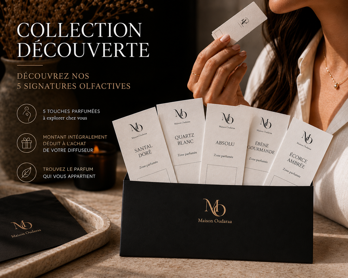 Enveloppe Découverte - 5 fragrances Maison Ôudaraa